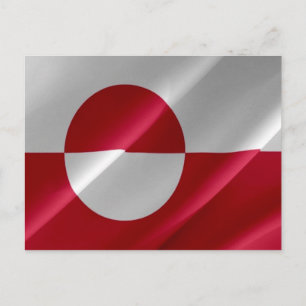 Greenland - Flag Waving - Postcard