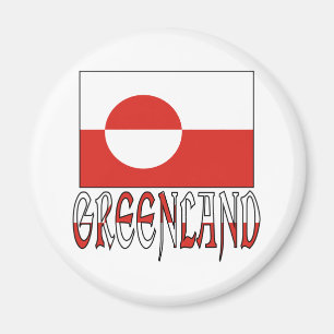 Greenland Flag Word Magnet