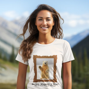 Greenland Global Warming Save The Polar Bear  T-Shirt