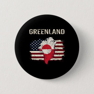 Greenland Is Another State In The Usa. Annexation 6 Cm Round Badge