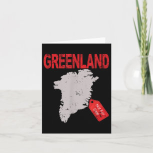 Greenland Is Not For Sale Funny Anti Trump Card