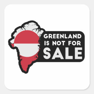 Greenland Is Not For Sale II Square Sticker