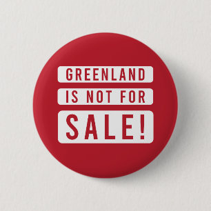 greenland is not for sale political protest americ 6 cm round badge
