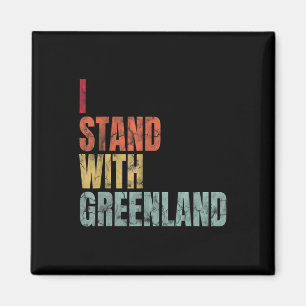 Greenland Lovers I Stand With Greenland  Magnet