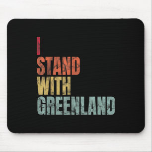Greenland Lovers I Stand With Greenland Mouse Mat