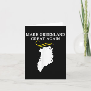 Greenland Map With Trump Hair Make Greenland Card