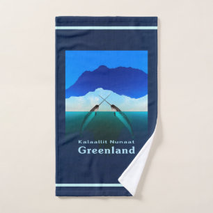 Greenland - Narwhal Hand Towel