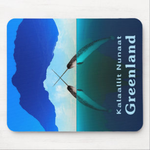 Greenland - Narwhal Mouse Mat