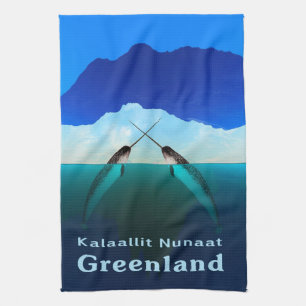 Greenland - Narwhal Tea Towel