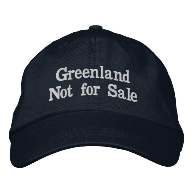 Greenland Not for Sale Embroidered Hat (Front)