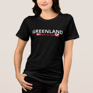 Greenland Not For Sale - Sovereignty Pride Design Tri-Blend Shirt