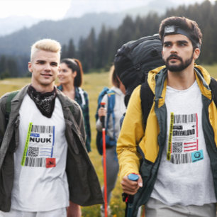 Greenland Nuuk Arctic Travel Baggage Tag Funny Tag T-Shirt