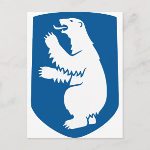 Greenland Official Coat Of Arms Heraldry Symbol Postcard