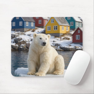 Greenland Polar Bear On an Ice Floe Mouse Mat