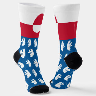 Greenland Socks, Greenland flag fashion / sports Socks