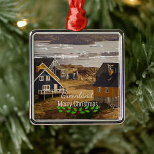 Greenland village Christmas Metal Tree Decoration