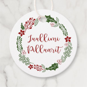 Greenlandic Merry Christmas, Custom Favour Tags