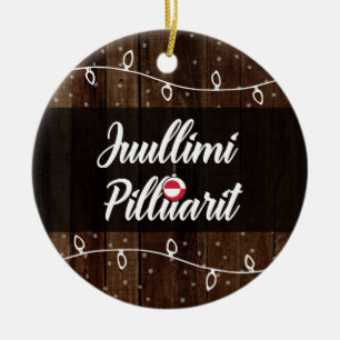 Greenlandic Merry Christmas, Juullimi Pilluarit Ceramic Tree Decoration