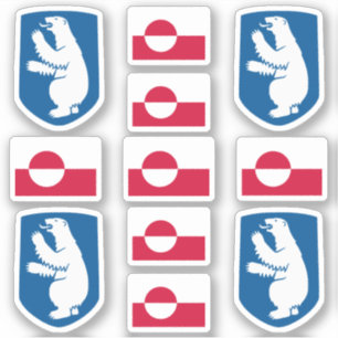 Greenlandic state symbols / coat of arms and flag