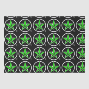 Greenleaf Pentagram Tissue Paper