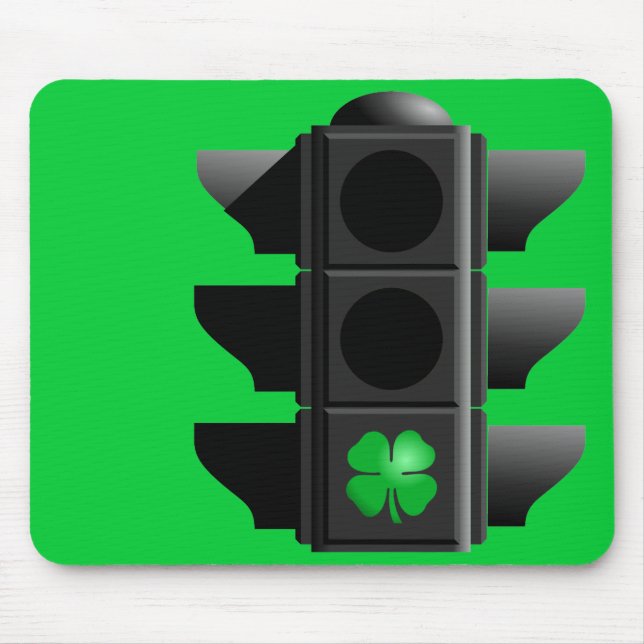 greenlight shamrock. mouse mat (Front)