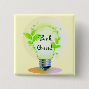 GreenLight, ThinkGreen! 15 Cm Square Badge