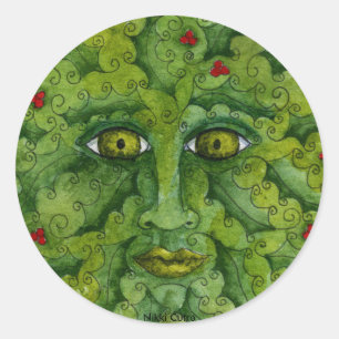 Greenman Holly Sticker