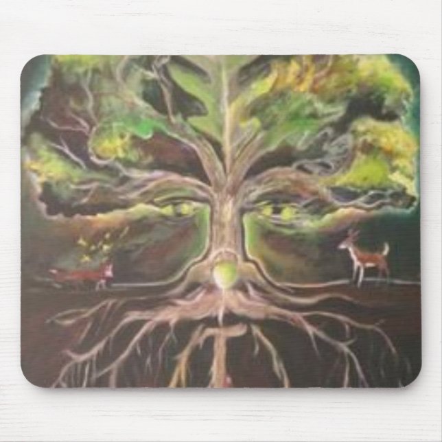 Greenman-tree of life Mousepad - Customised (Front)