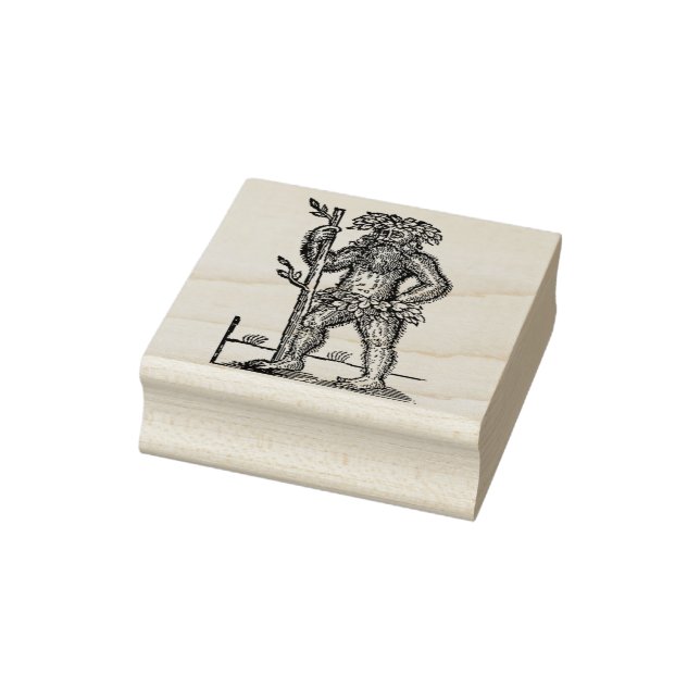 Greenman Woodcut Rubber Stamp (Stamp)