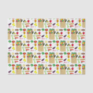 Greenmarket Grocery Shopping Fruit Vegetable Foods Tissue Paper