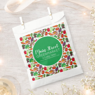 Greenmarket Grocery Store Vegetable Garden Produce Favour Bags