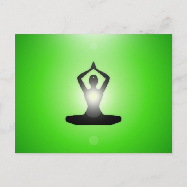 GreenMe Zen Meditation Postcard (Front)
