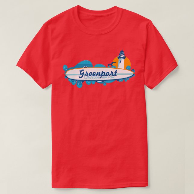 Greenport Long Island 1 T-Shirt (Design Front)