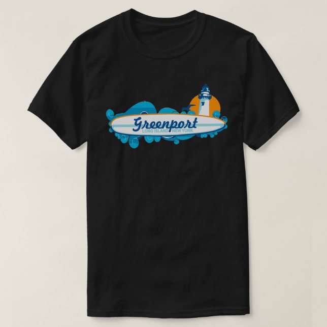 Greenport Long Island 3 T-Shirt (Design Front)