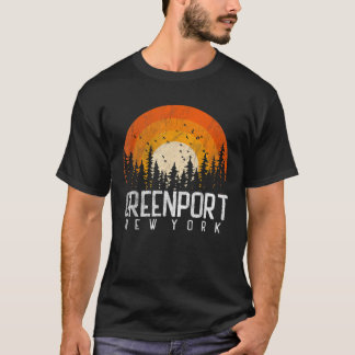 Greenport New York NY Retro Vintage 70s 80s 90s Gi T-Shirt