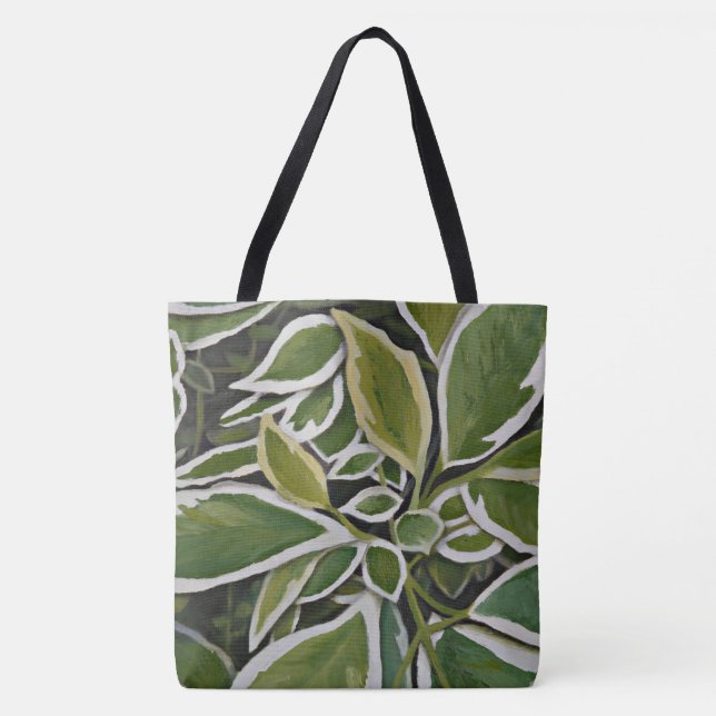 Greens and White—Dogwood Trees TOTE (Front)