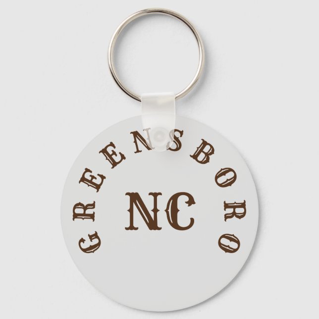 Greensboro, North Carolina Key Ring (Front)