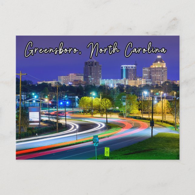 Greensboro North Carolina Postcard (Front)