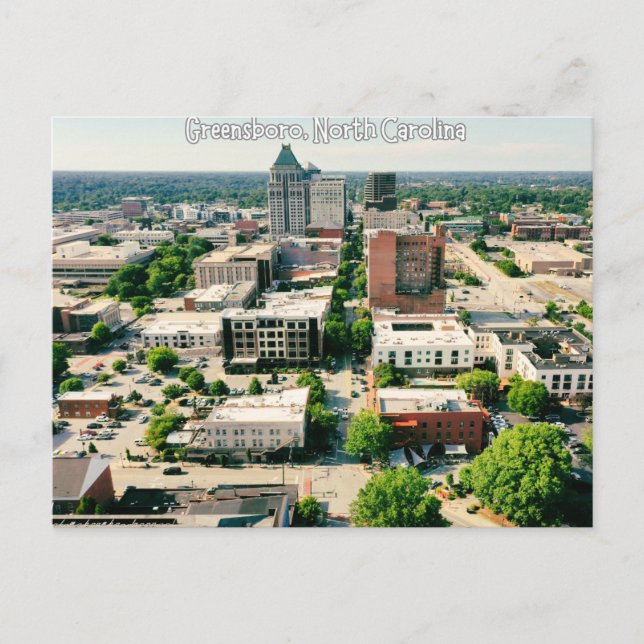 Greensboro, North Carolina Postcard Travel (Front)