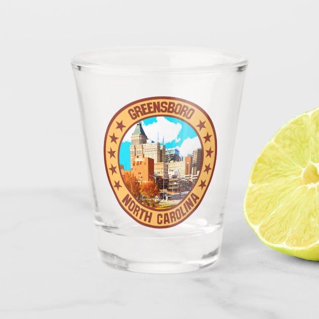 Greensboro                                         shot glass (Front)