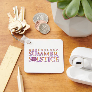Greensboro Summer Solstice Colourful Branding Key Ring