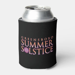 Greensboro Summer Solstice Festival Souvenir Black Can Cooler