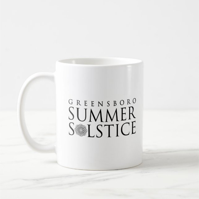 Greensboro Summer Solstice Simple Keepsake Coffee Mug (Left)