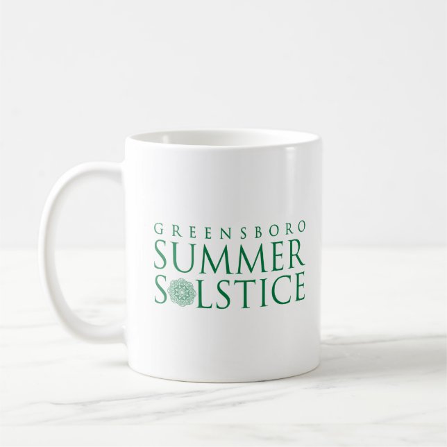 Greensboro Summer Solstice Simple Keepsake Coffee Mug (Left)