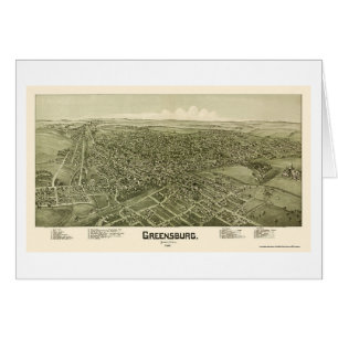 Greensburg, PA Panoramic Map - 1901