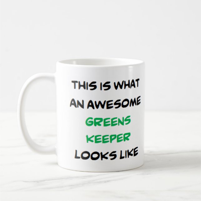 greenskeeper, awesome coffee mug (Left)