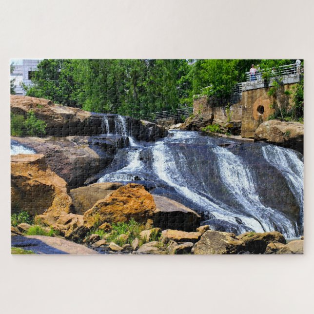Greenville Falls South Carolina Jigsaw Puzzle (Horizontal)