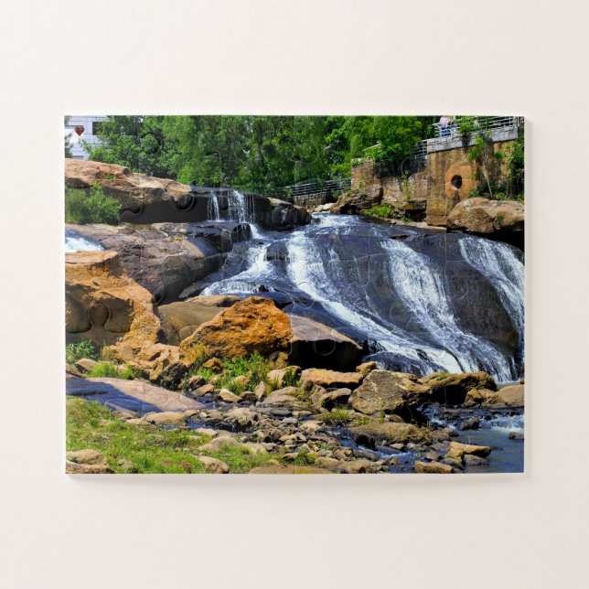 Greenville Falls South Carolina Jigsaw Puzzle (Horizontal)