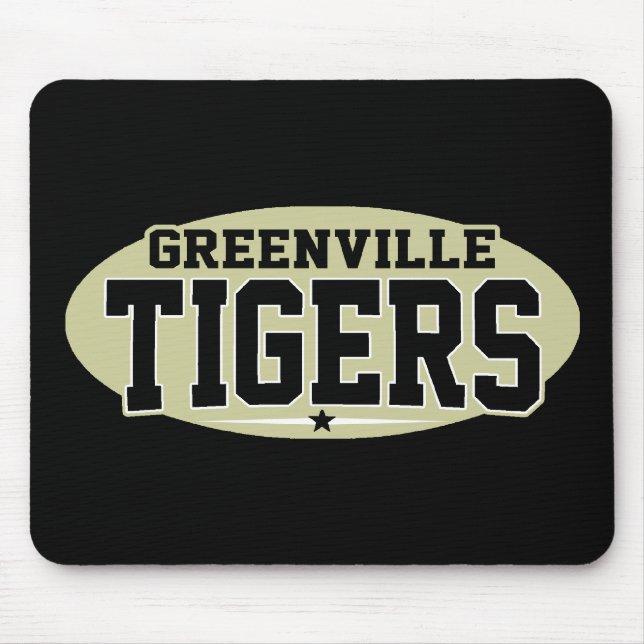 Greenville High School; Tigers Mouse Mat (Front)
