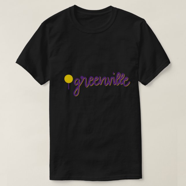 greenville map dot T-Shirt (Design Front)